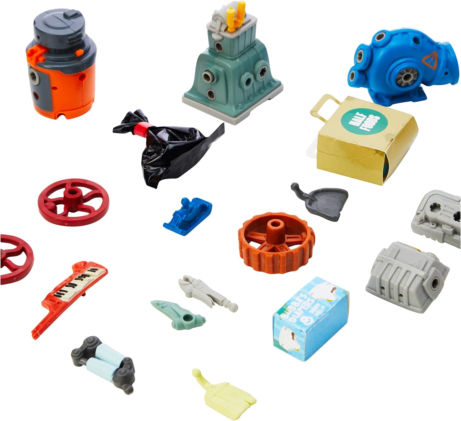 HEXBUG: Junk Bots - 4X Collectible Articulated Action Figures - Factory Collection Toy Construction Kit