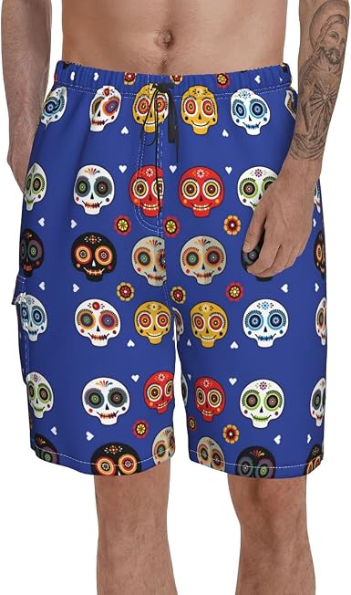 Mesh Liner Casual Mens Swim Trunks 