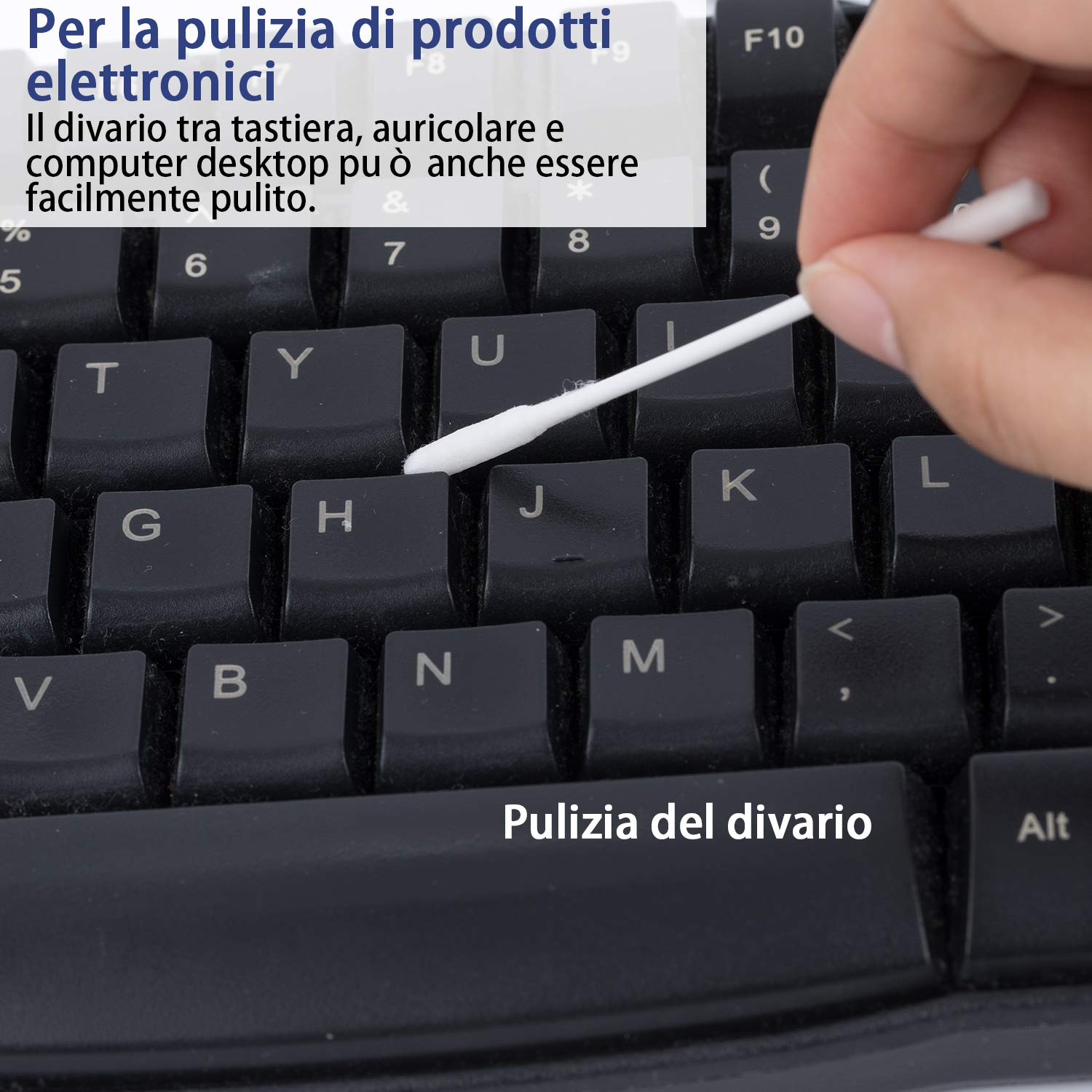 90 pcs Tamponi Di Cotone con Alcool a Due Teste per la Pulizia di Sigarette Elettroniche per Assorbire il Olio di Fumo per Il Riscaldamento