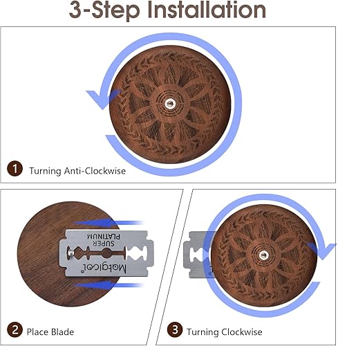 Miniatura 3 de VIROTEE Herramienta de puntuación cojo de pan OVNI, cortador cojo de pan para hornear masa madre, cortador de cuchillo de afeitar con bolsa para