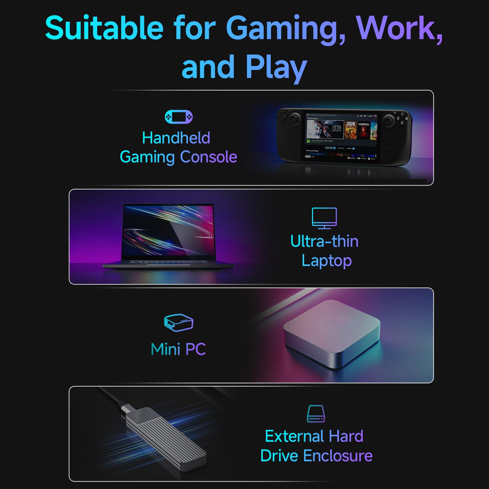 fanxiang 500GB SSD Disco Duro SSD 2230 Interno NVMe 500 GB,M.2 2230 PCIe 4.0-4850 MB/s de Lectura, 1900 MB/s de Escritura -Compatible con Ultrabook/Steam Deck/ROG Ally/Surface Pro 9