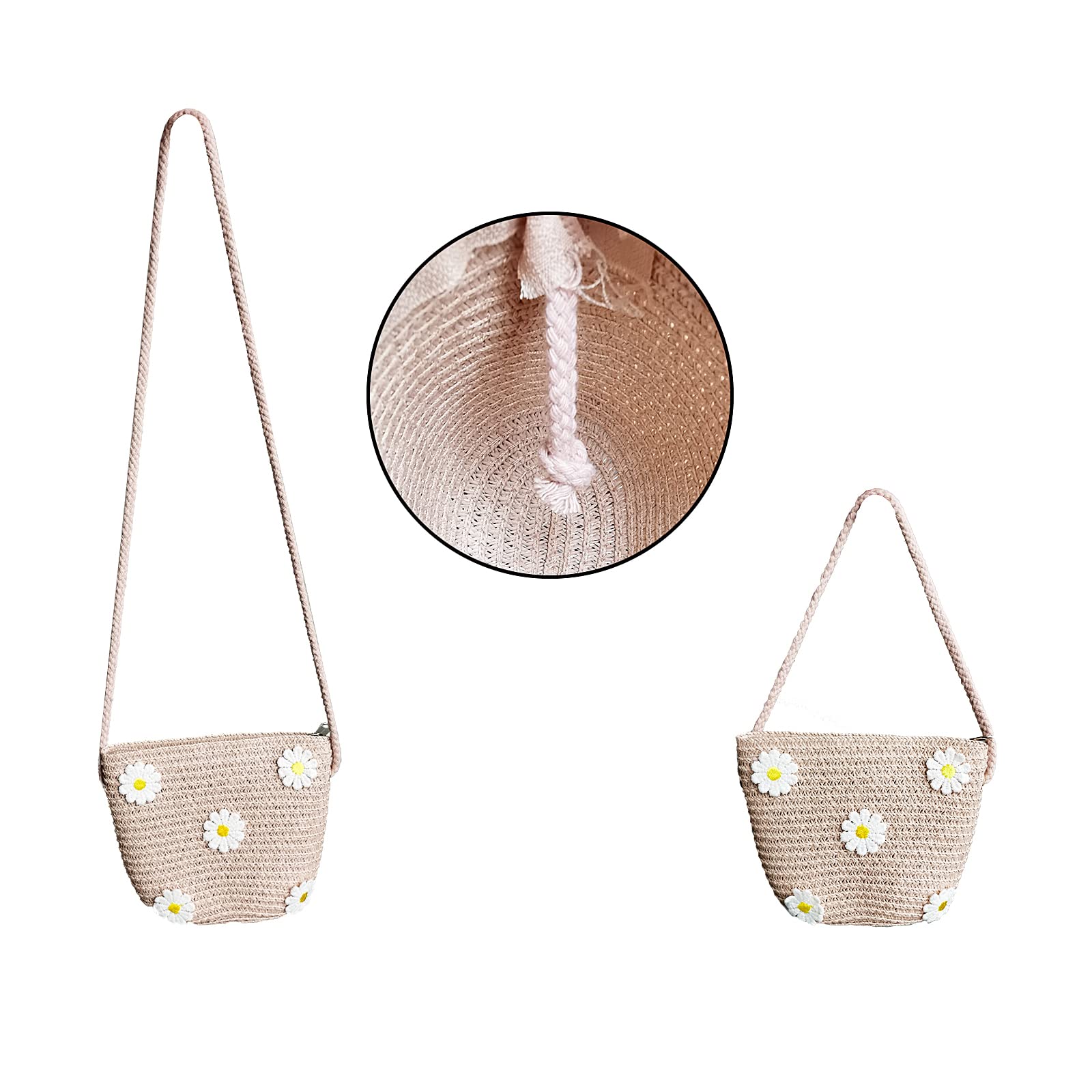 Chapeau avec Sac, Chapeau Plage, Chapeau Bord Large, pour Femmes, Filles, L'été, Plage, Voyages