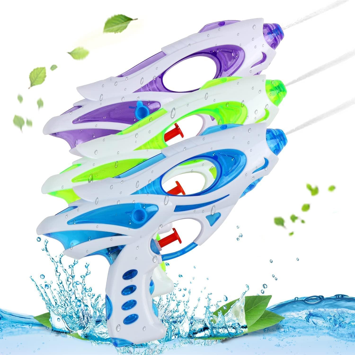 illustration de pistolet à eau dessinant une seule ligne. jouet d'été en plastique. conception de