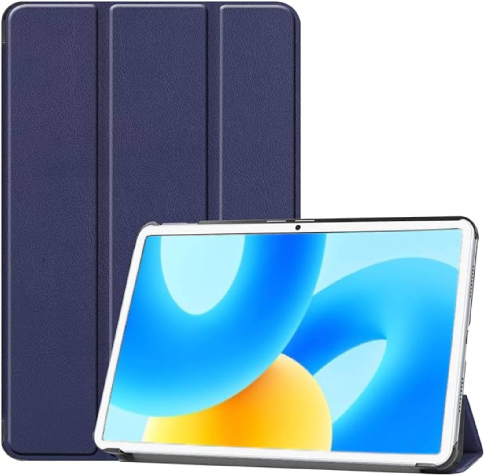NESLINCase Compatible with Huawei MatePad 11.5 inch 2023, Tri-Fold Smart Tablet Case, Hard PC Back Shell Slim Case Multi-Viewing Angles Classic Cover Shell With Auto Wake/Sleep (Blue)