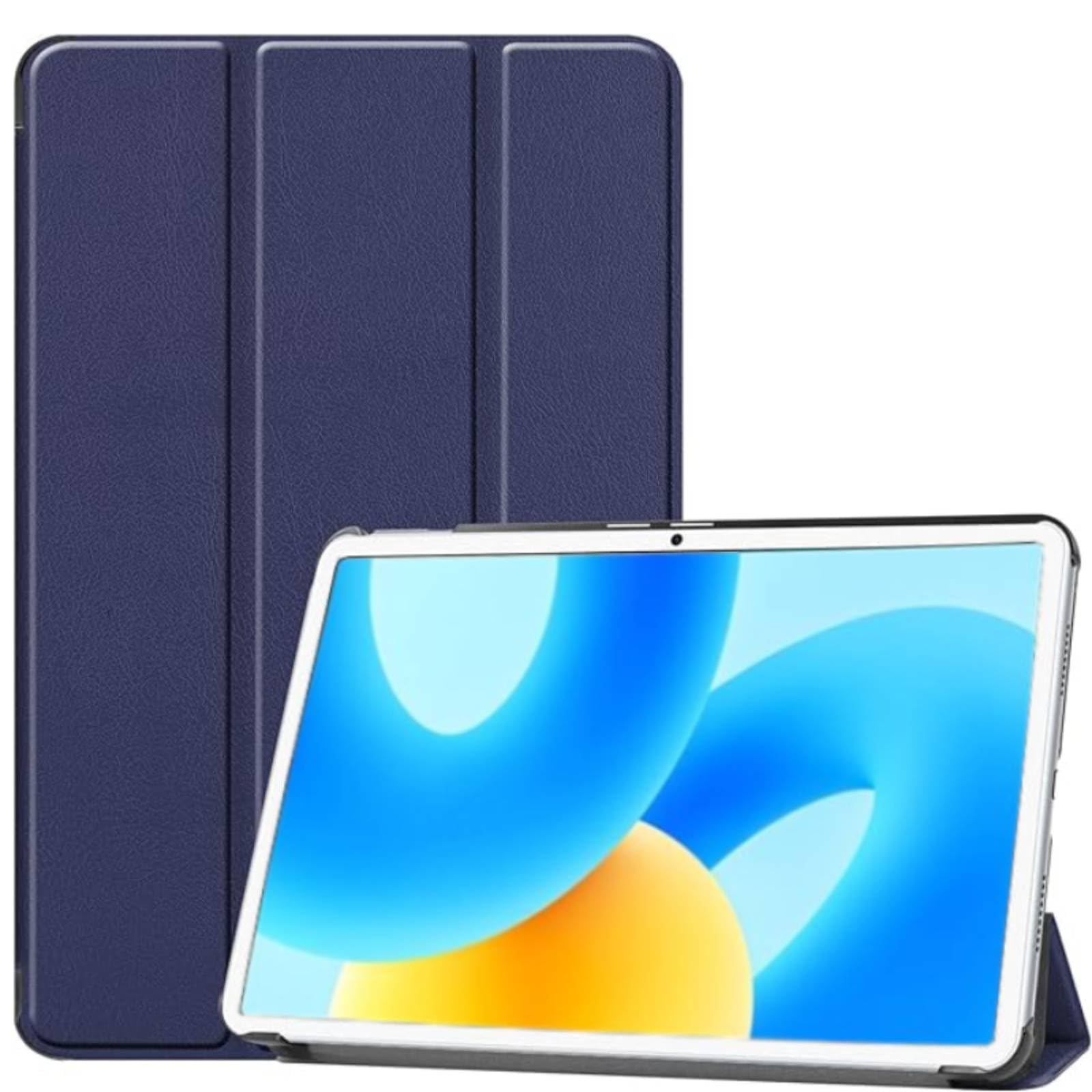NESLINCase Compatible with Huawei MatePad 11.5 inch 2023, Tri-Fold Smart Tablet Case, Hard PC Back Shell Slim Case Multi-Viewing Angles Classic Cover Shell With Auto Wake/Sleep (Blue)