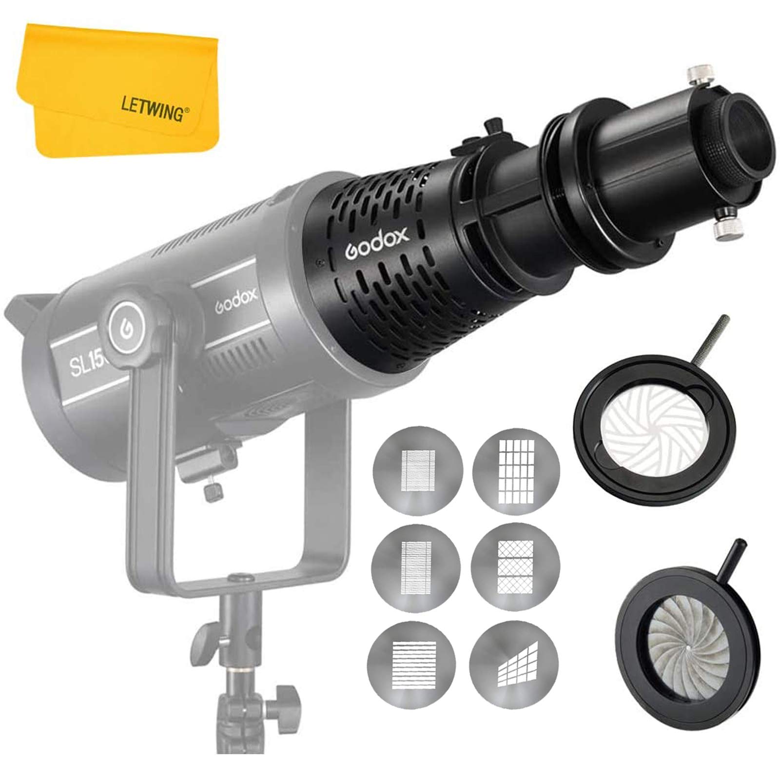 Godox SA-17 Bowens Mount with SA-P Projection Attachment Godox SA-17 Bowens Mount with SA-P Projection Attachment