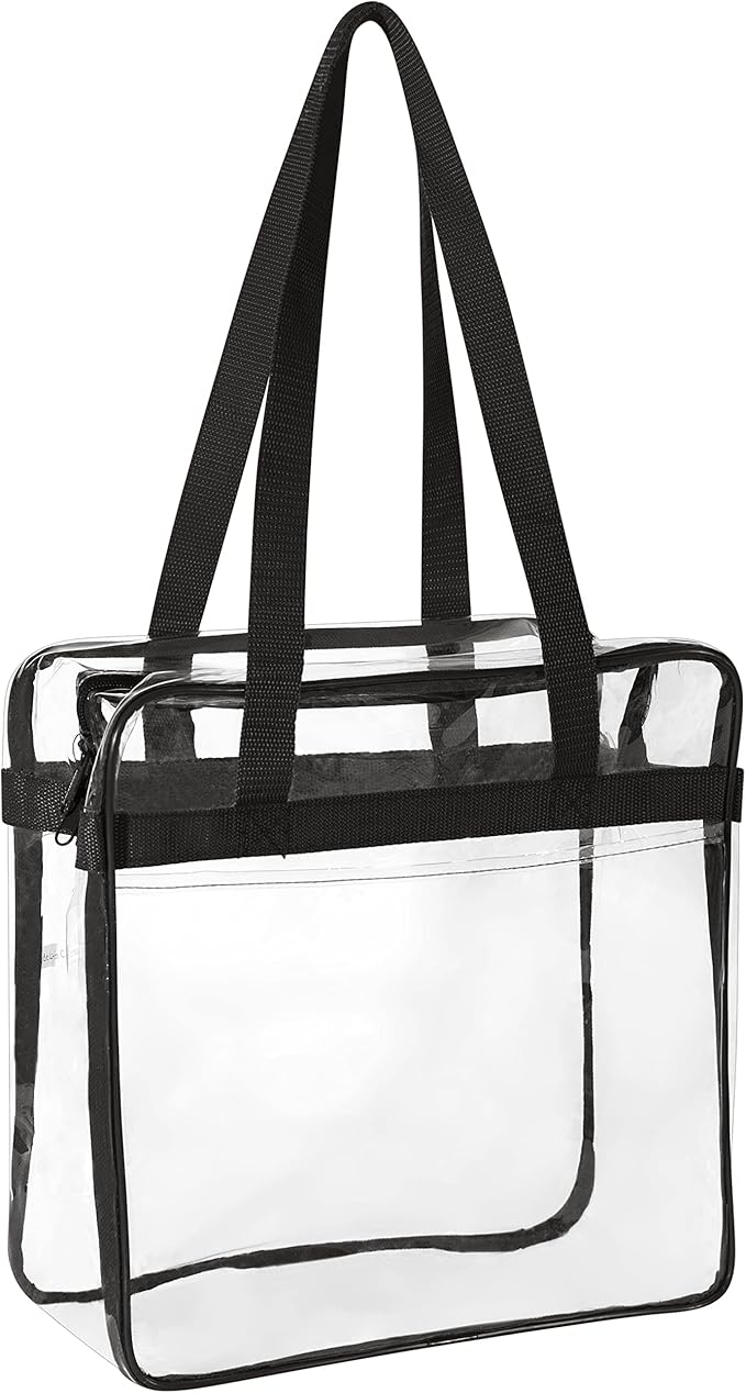 Clear Tote Stadium Approved with Handles And Zipper 12