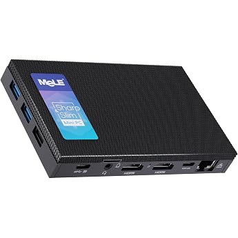MeLE Mini PC Quieter4C Fanless N150 Small Computer 16GB 512GB