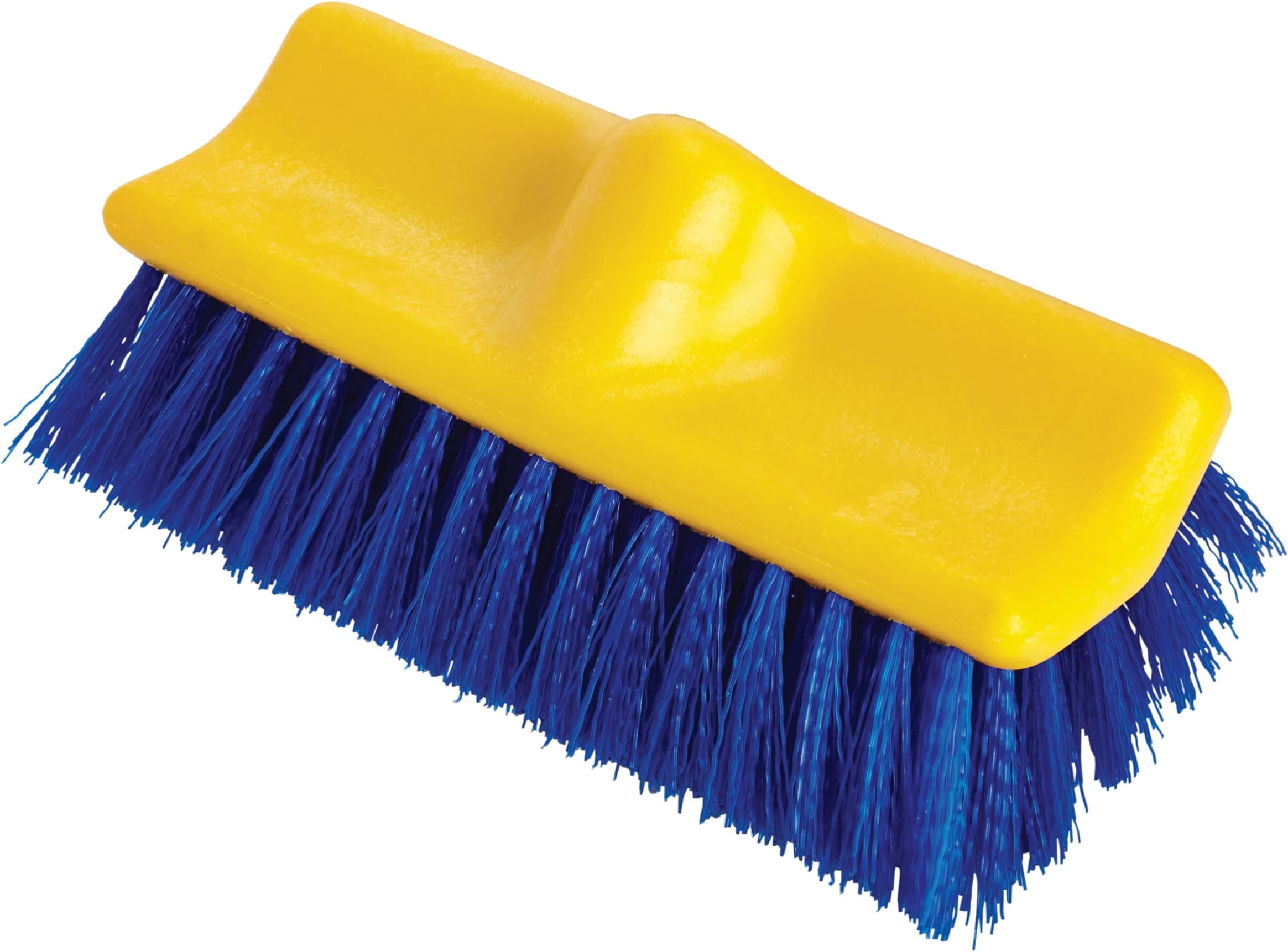 Synthetic-Fill Wash Brush Head for Broom 10-Inch Blue Indoor/Outdoor Scrub Brush for Cleaning Bathroom/Bathtub/Shower/Garage/Patio/Tile Floors