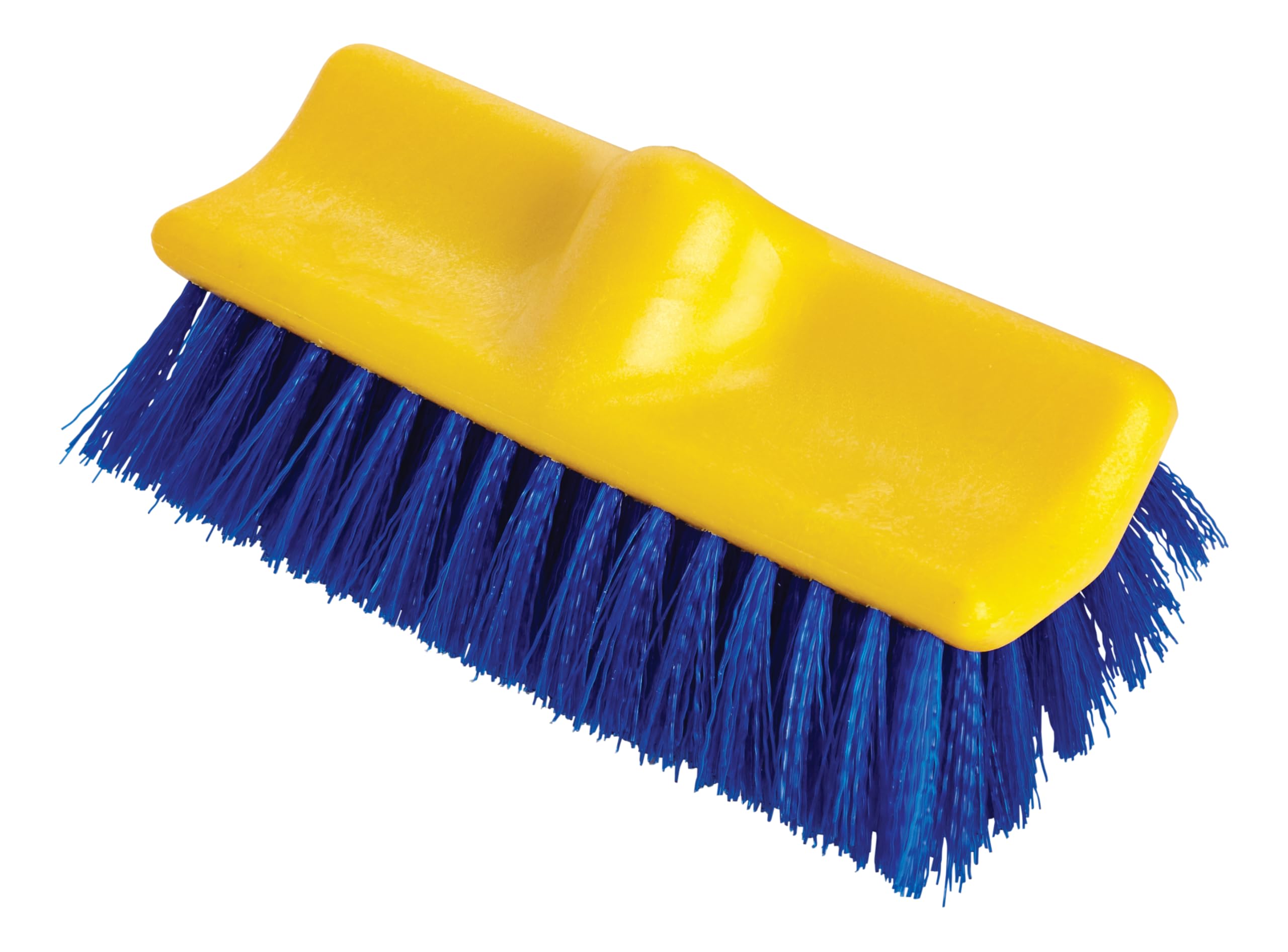 Synthetic-Fill Wash Brush Head for Broom 10-Inch Blue Indoor/Outdoor Scrub Brush for Cleaning Bathroom/Bathtub/Shower/Garage/Patio/Tile Floors