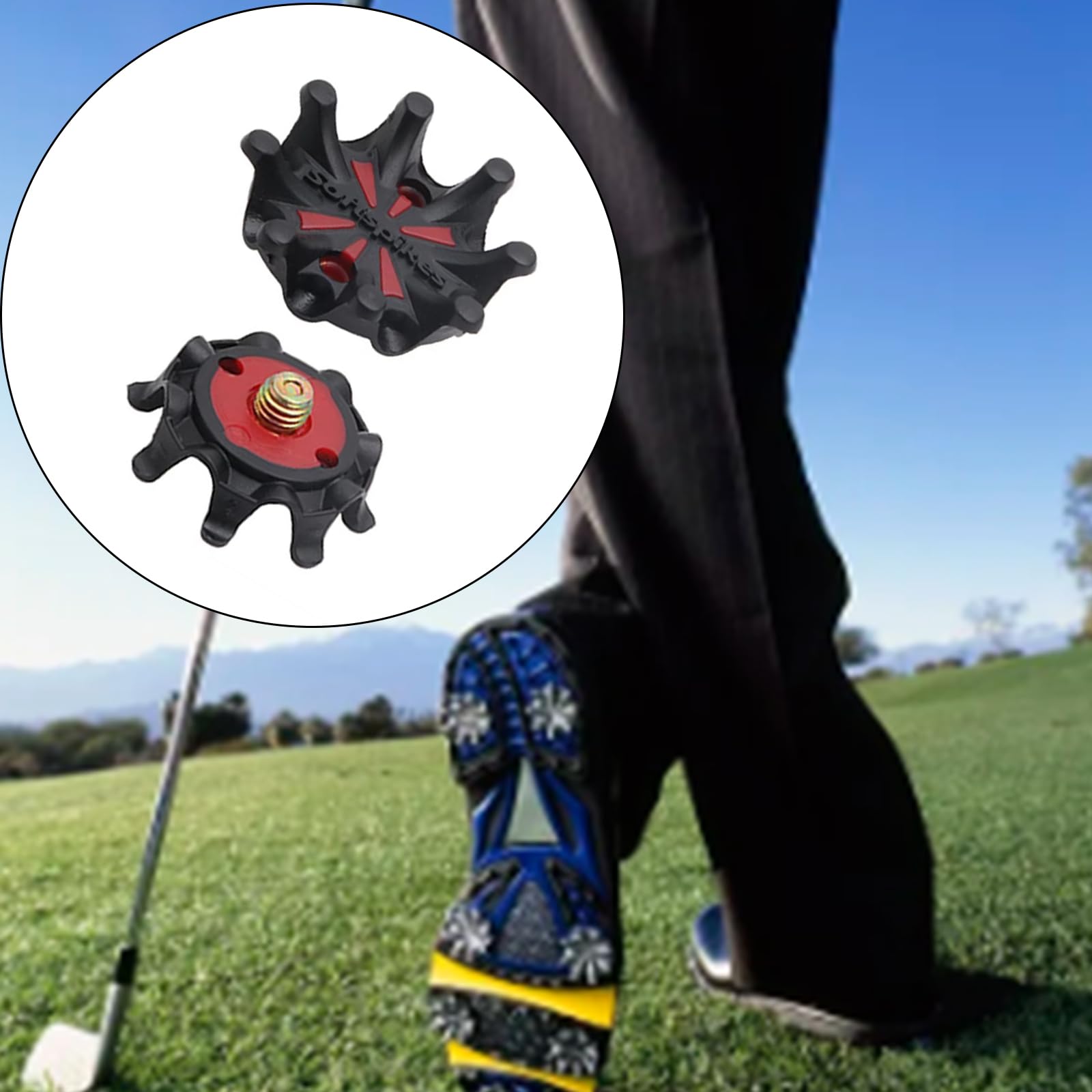 14 pezzi scarpe da golf tacchetti antiscivolo Golf Spikes perni di ricambio borchie torsioni veloci girare vite borchie vite chiodi scarpe