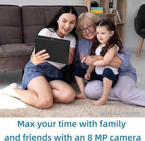 Vista 53 de Tablet 64GB 10 pulgadas Tablet, tabletas Android, batería 6000mAh Quad Core HD pantalla táctil Tableta Computadora 2MP+8MP Cámaras duales WiFi BT