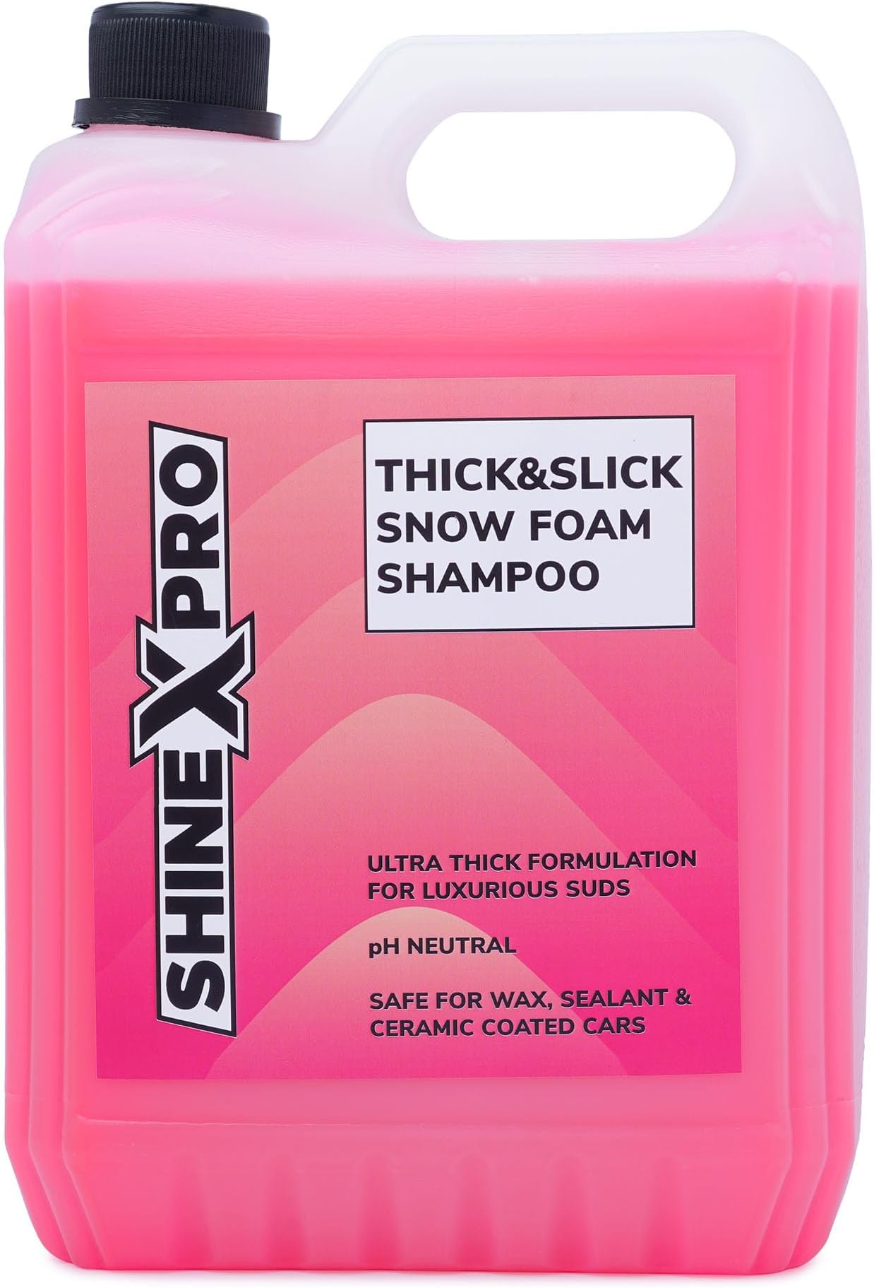 - 5L SuperThick Car Wash Shampoo Concentrate - pH Neutral, Thick Suds - Thick&Slick Snow Car Foam Shampoo That Works With Both Bucket Wash And Foam Cannon (5 L)