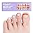 French Tip Toe Nail Tips Press on, Gellen Toe Nail Press ons Short Brighter Pastel, Chip-free Soft Gel Toe Nail Tips Full Cover Pre-designed for Fast Pedicure, 15 Sizes 150pcs Summer Fake Toenails