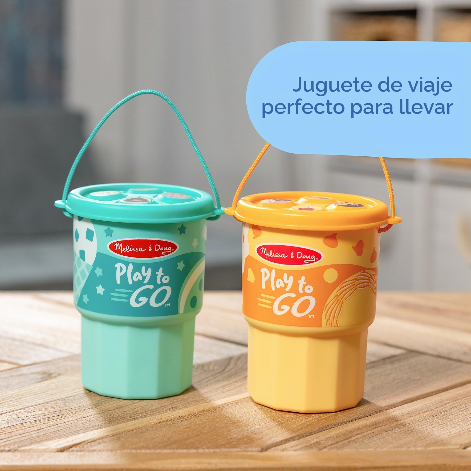 Melissa & Doug Play to Go - Paquete de 2: Pastel y Galletas y Helado, Juguetes de Viaje para niños y niñas de 3 años en adelante