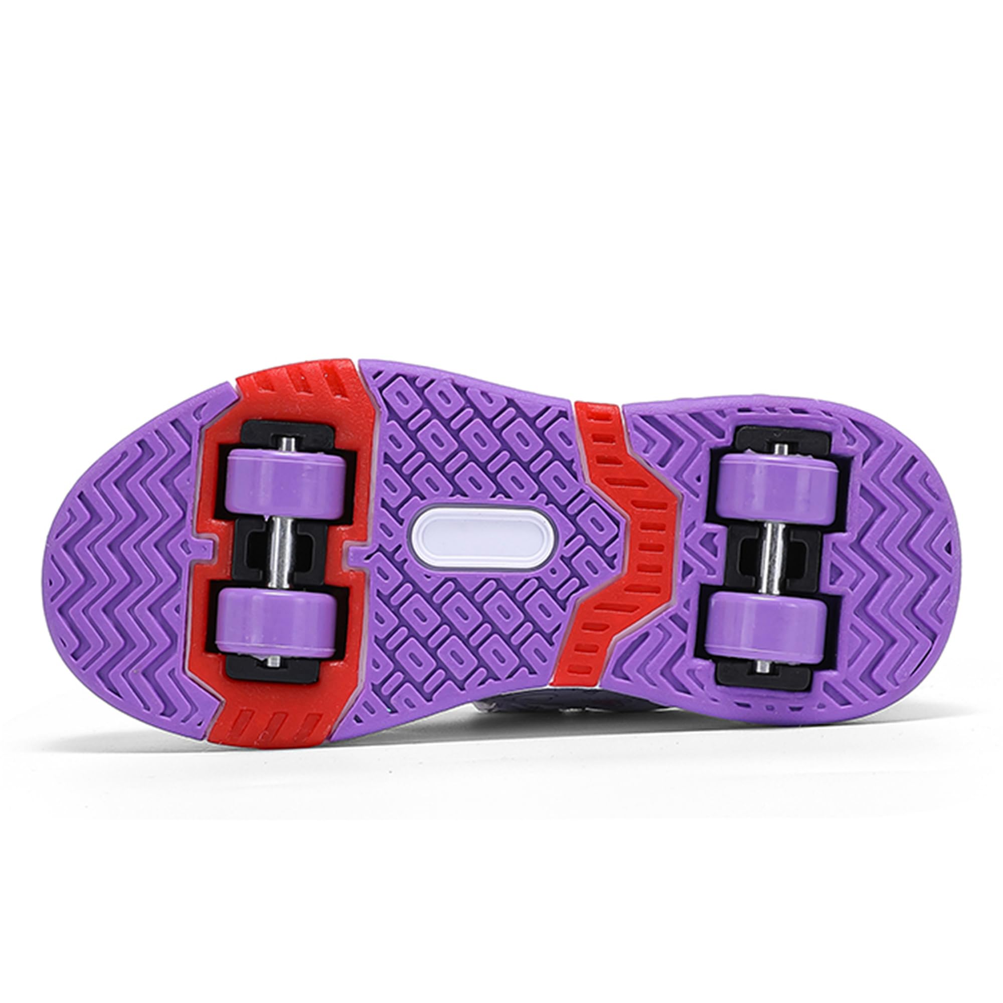 Zapatos con Ruedas para niñas y niños, Zapatillas de Skateboard con Dos Ruedas, Patines Multiusos 2 en 1, Zapatillas Deportivas al Aire Libre con 4 Ruedas Retráctil