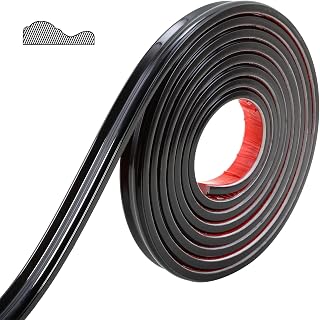 Gaahing Black Molding Trim Chair Rail Panel Moulding | Peel and Stick Self-Adhesive Design | DIY Home Decor on The Cabinet Door Mirror Frame, 9.8 ft x 1.3 in