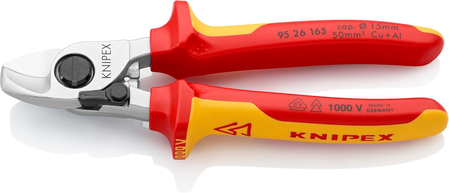 KNIPEX 95 26 165 1,000V Insulated Cable Shears