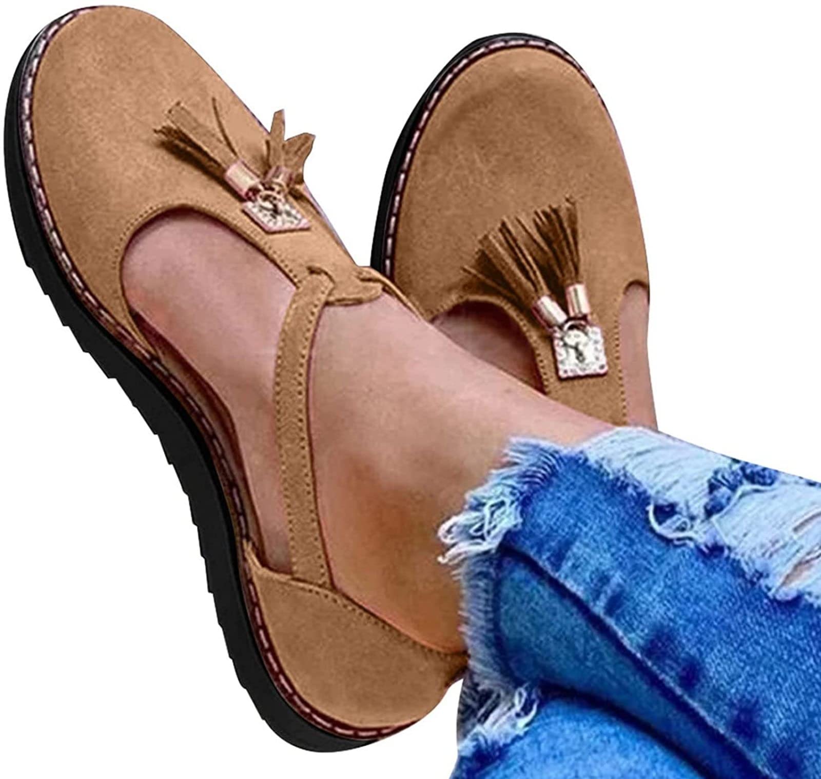 Sandali Con Fibbia Per Donna - Plateau Rotondi E Pizzo, Estivi E Traspiranti - Foto 8