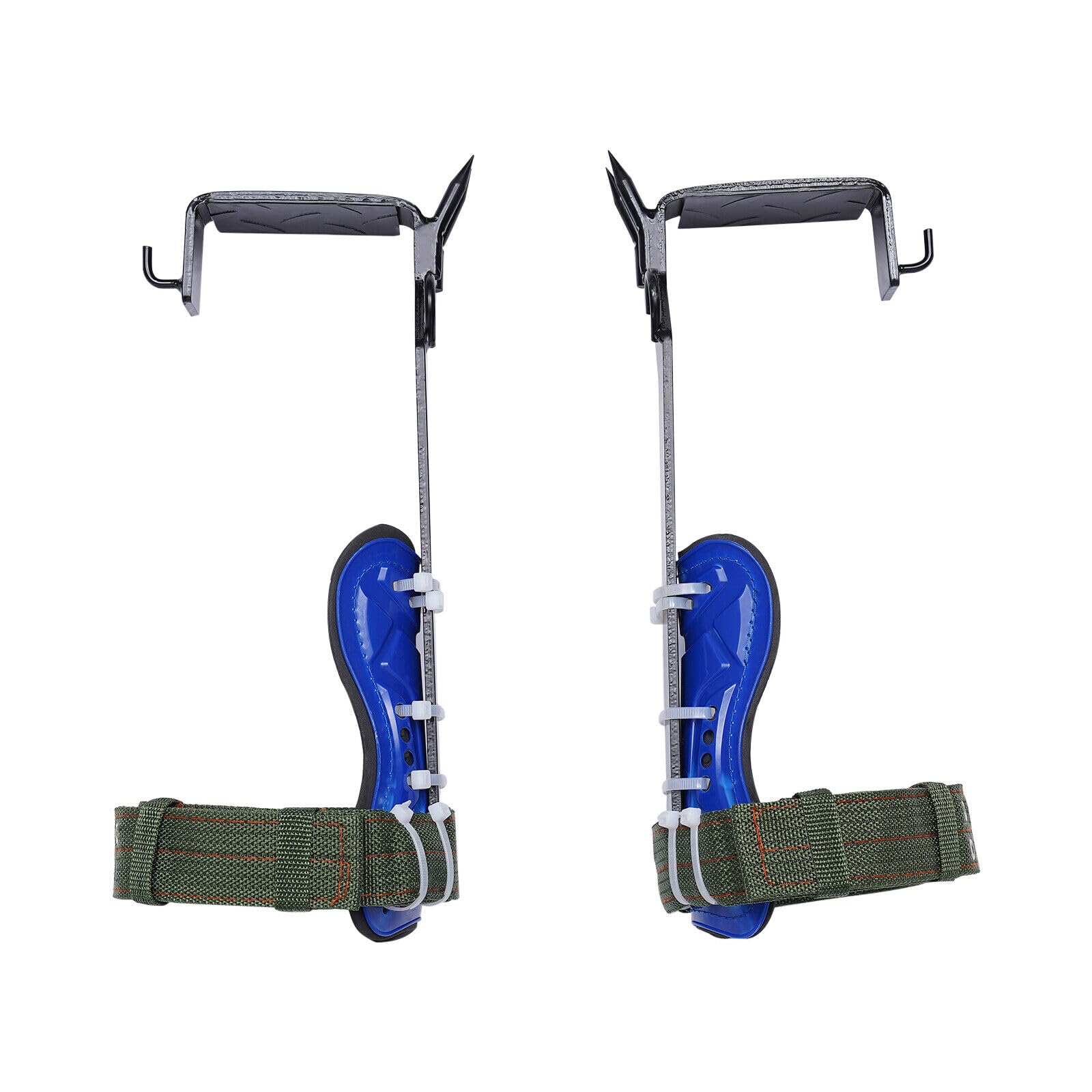 RIAHNEAH Tree Climbing Gear, Carbon Steel Hunting Tree Climbing Spikes, Adjustable Vertical Walking Double Claws Climbing Spikes, Outdoor Tree Climbing Enthusiasts of Equipment