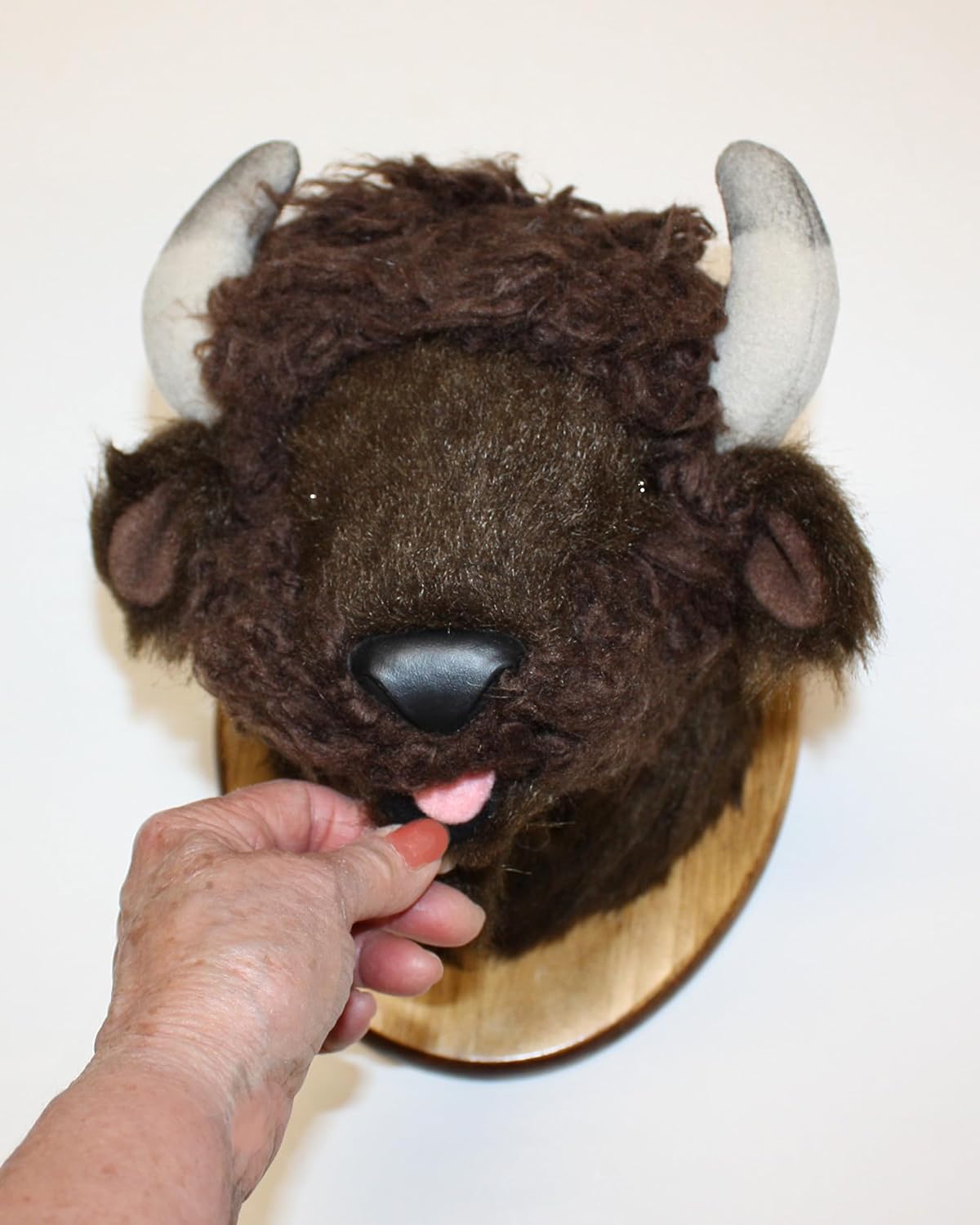 Fairgame Wildlife Buffalo Small Plush Plaque Wall Mount - 'Cody'