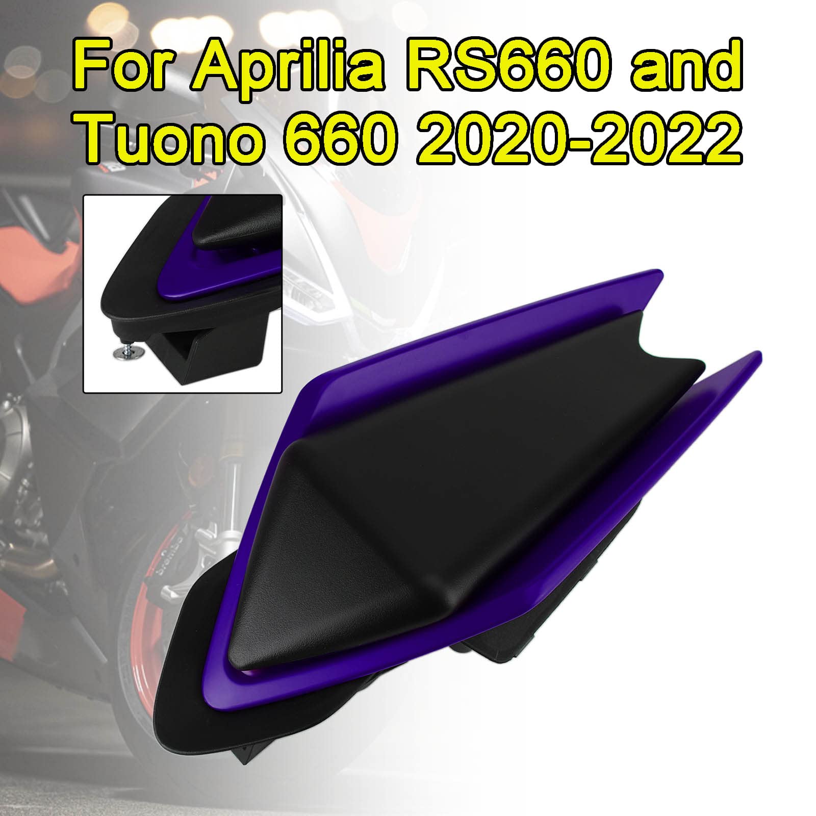 Topteng Purple Rear Cowl Tail Fairing Cover Apto para Aprilia RS660 and Tuono 660 2020-2024, Apto para Aprilia RSV4 2021-2024