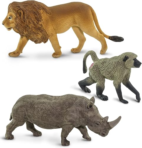 Miniatura 4 de Safari Ltd. Animales sudafricanos TOOB - 9 figuras de elefante, león, jirafa y más - Juego de juguetes educativos para niños, niñas y niños a partir