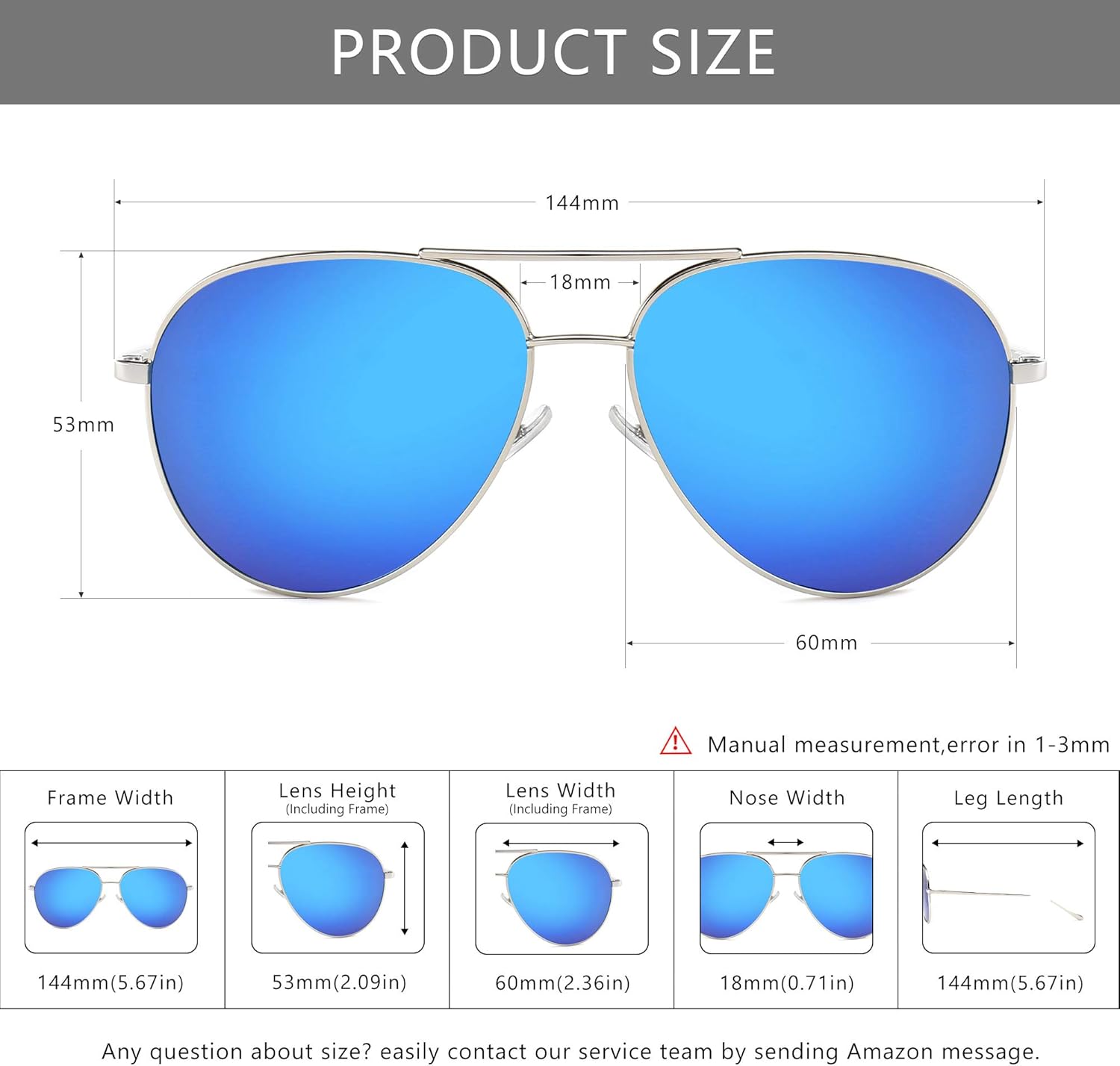 SUNGAIT Women's Lightweight Oversized Aviator Sunglasses - Classic Style Polarized Lens - Image 5