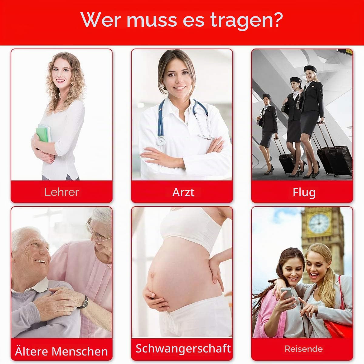 YISEMEYA 2 Paar Medizinische Kompressionsstrümpfe Damen Lang,20-30 mmHg Stützstrümpfe Herren, Hohe Taille Undurchsichtig Zehenwickel Kompressionshose klasse 2​Unterstützung für Krampfadern,Ödeme