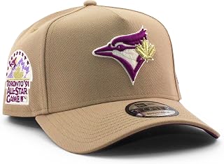[ニューエラ] EU限定 キャップ 9FORTY スナップバック トロント ブルージェイズ MLB 1991 ALL STAR GAME PURPLE UV A-FRAME SNAPBACK CAP CAMEL TORONTO BLUE JAYS エーフレーム サイドパッチ 帽子 メンズ レディース 男女兼用 ベージュ 岡本和真 940AF [並行輸入品]