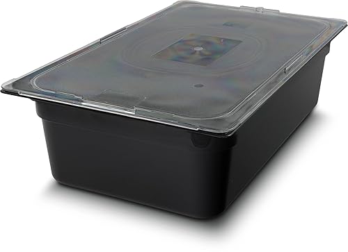 Miniatura 2 de Carlisle FoodService Products 10202B03 StorPlus - Sartén para alimentos de tamaño completo, policarbonato, 6 pulgadas de profundidad, color negro