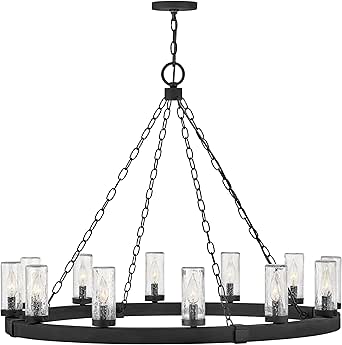 Hinkley Sawyer Large Chandelier, Black