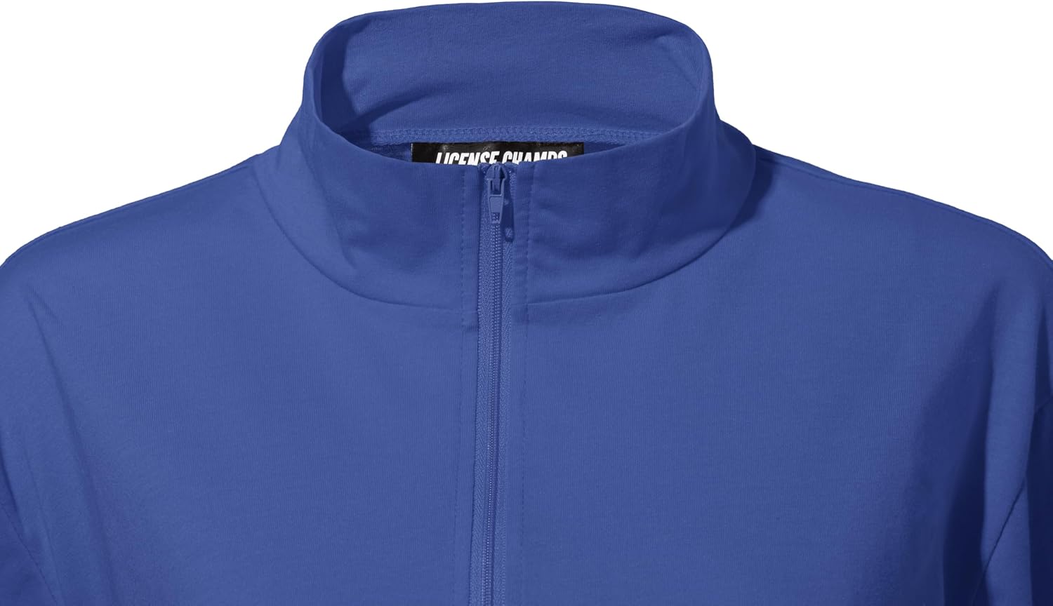 License Champs Men Quarter Zip Up Pullover | Lightweight Mock Neck Sweatshirt Casual Long Sleeve Polo Shirt