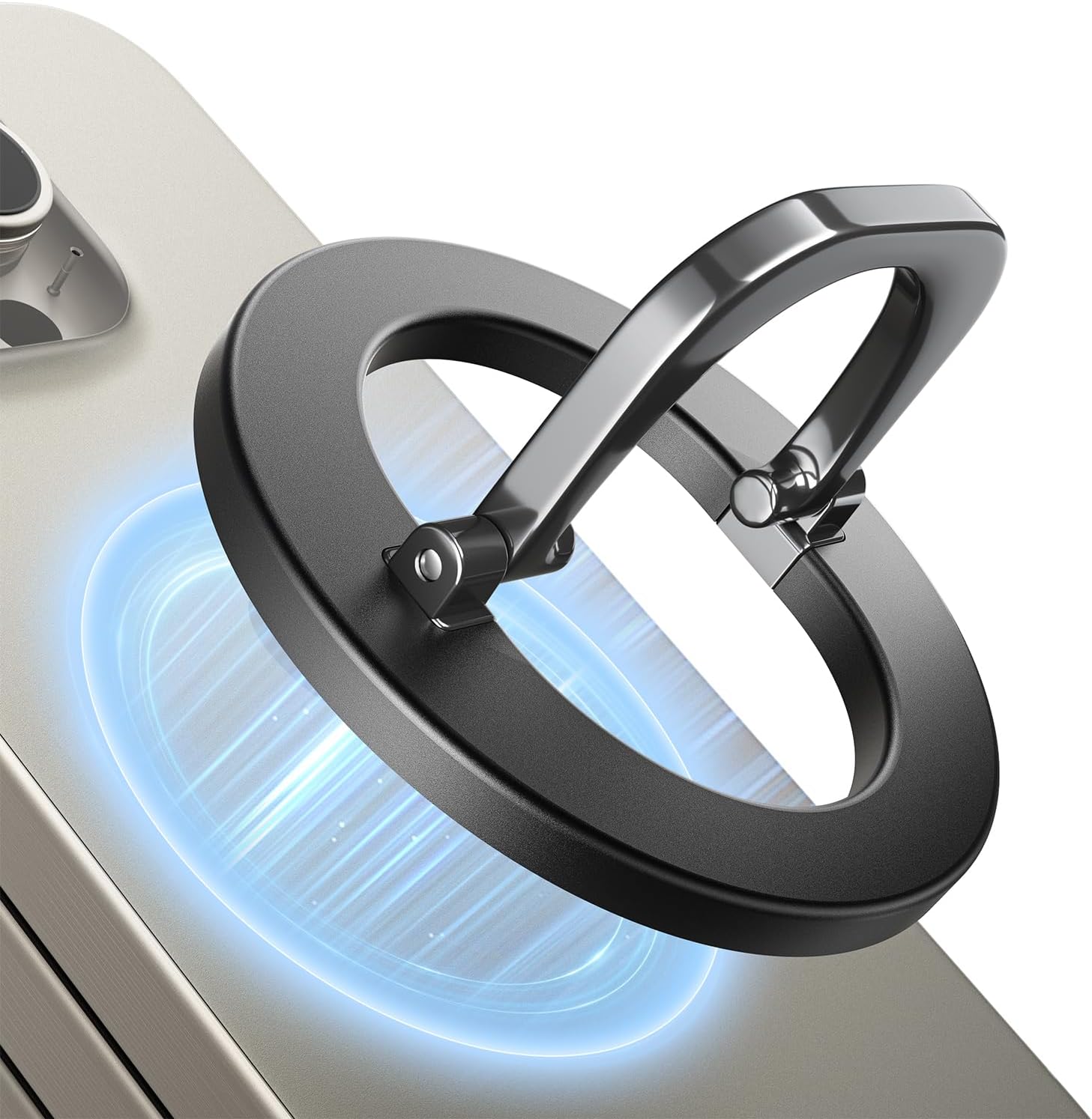 SUPERONE for MagSafe Phone Grip, Adjustable Magnetic Phone Ring Holder Removable Finger Phone Ring Kickstand Compatible with MagSafe Accessories Only for iPhone 17 & 16 & 15 & 14 & 13 & 12 Series