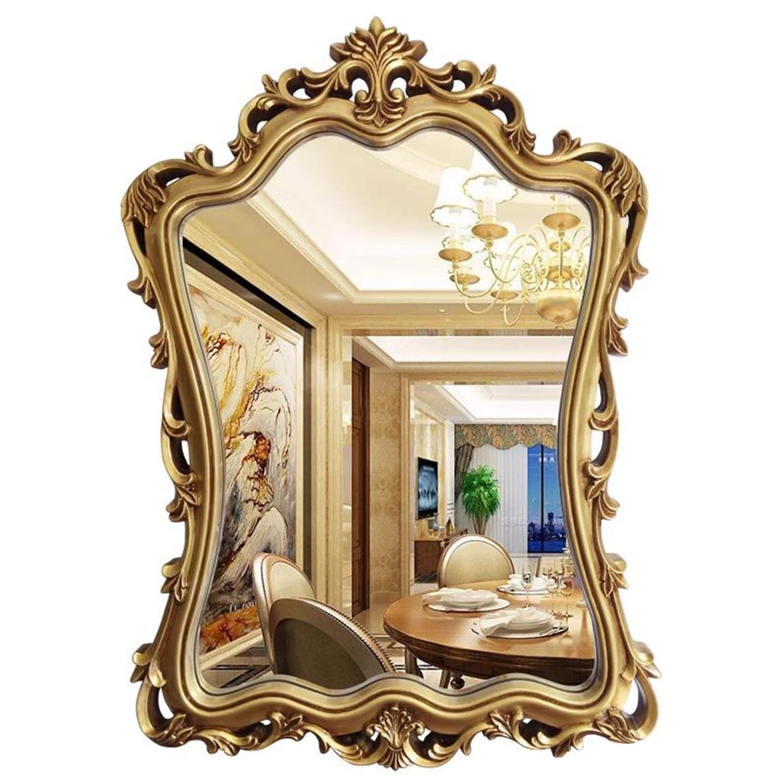 vintageミラー Bathroom Decorative Mirror, Vintage Wall Mirror Large