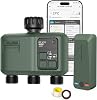 Smart Sprinkler Timer 3 Zone for Garden Hose, WiFi Water Timer with 984ft RF Range, Smart Lawn Watering System Irrigation Controller, APPVoice Control, Rain Delay, AutomaticManual Irrigation