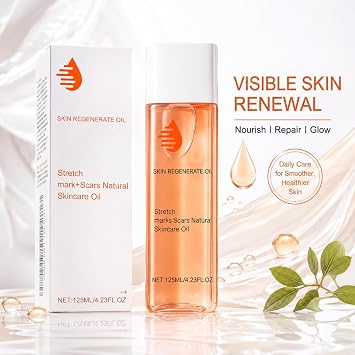 Stretch Mark Oil, Oil Stretch Mark & Scar Treatment, Boosts Collagen, Lifts Skin, Improves Stretch Marks, Scars & Uneven Tone,125ml