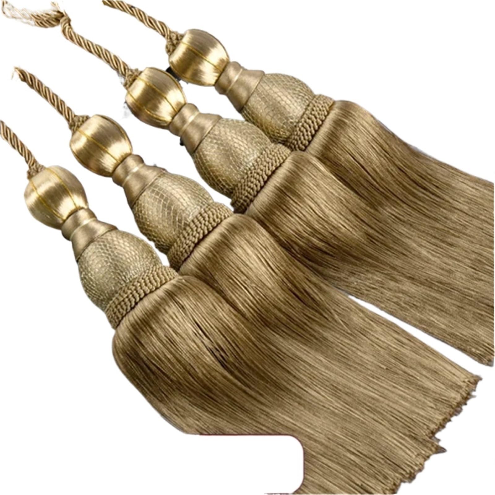 Embrasses de Rideaux, Lot de 2 embrasses à Pompons en Polyester, Faites Main, avec Boucle et Cordon décoratifs for la Chambre(Pink)