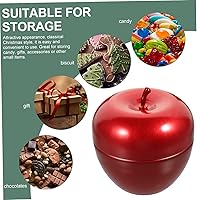 Vista 3 de 10 unidades de latas de manzana para dulces, tarros de almacenamiento con tapas, recipientes de alimentos con tapas, contenedor con tapa