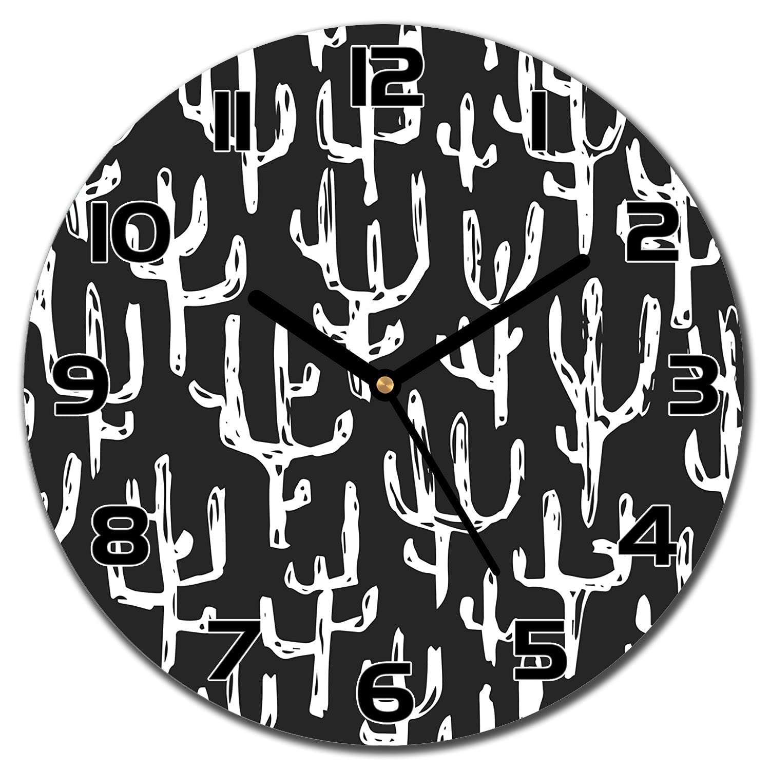 Horloge en verre cactus Coloray pour sublimer la déco de votre cuisine