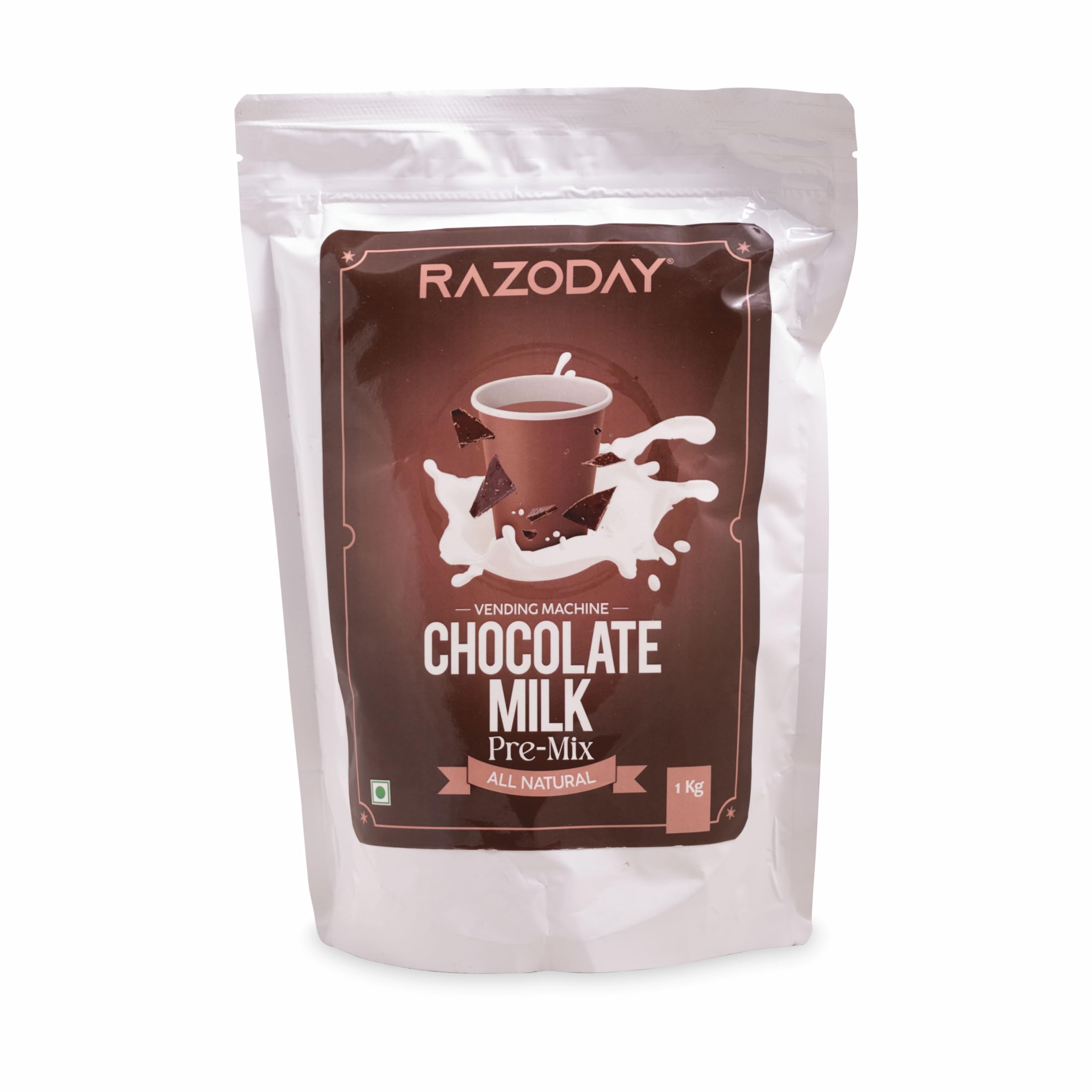 Razoday Chocolate Powder (1kg) Chocolate Milk Premix for Vending Machine Rich & Creamy Hot Chocolate 100% Natural chocolate powder for kids No Preservatives Cocoa Powder
