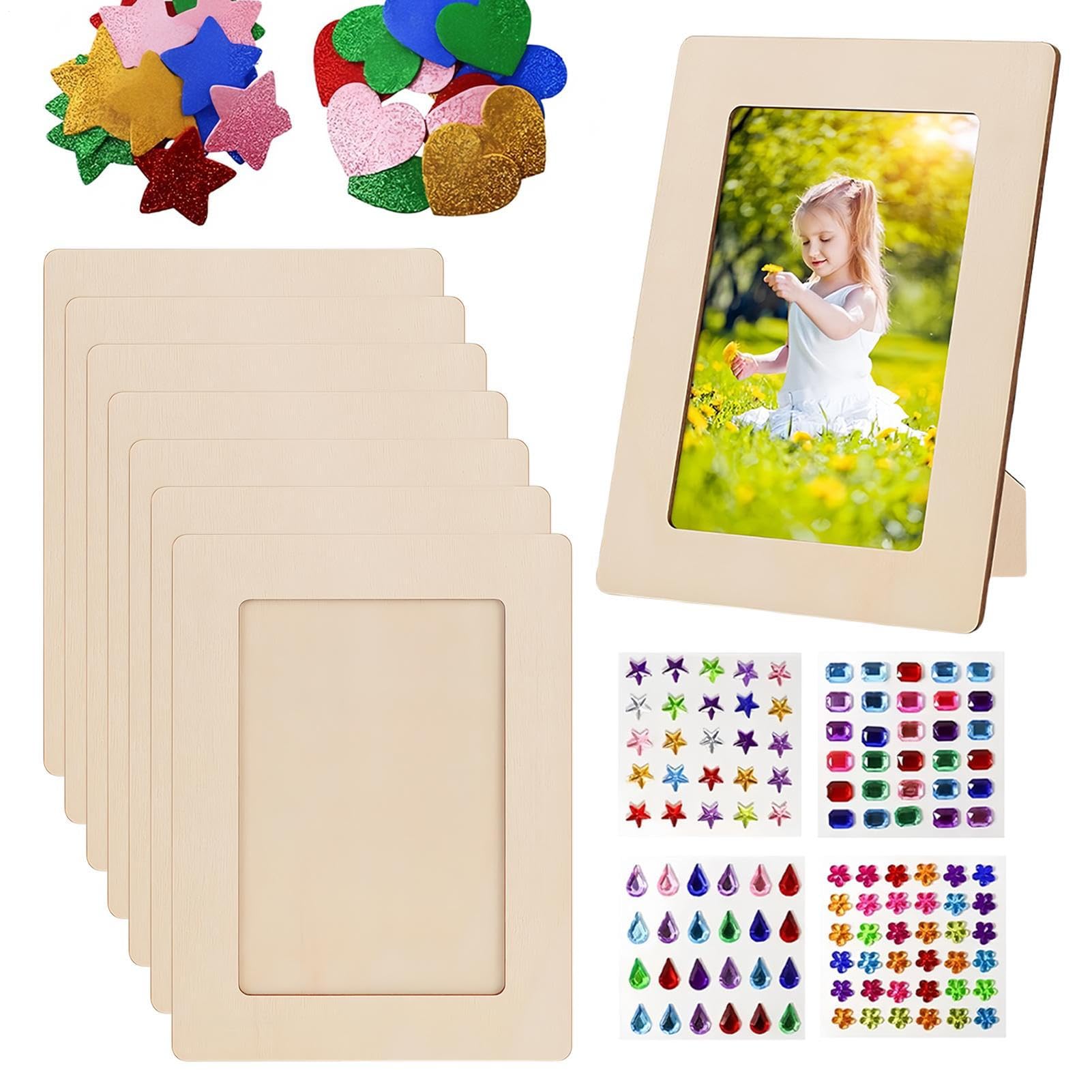 Cadre photo en bois loisirs créatifs à décorer pour personnaliser votre salon et chambre