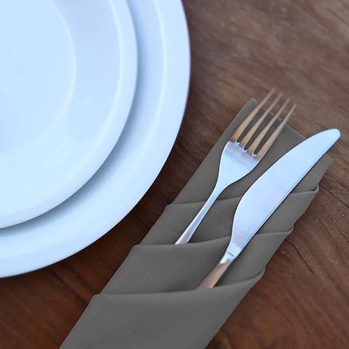 Miniatura 8 de RUVANTI Juego de 6 servilletas de tela, 18 x 18 pulgadas, lavables, suaves, duraderas, absorbentes, mezcla de algodón, para hotel, almuerzo,