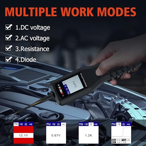 Miniatura 3 de ANCEL PB100 - Probador de circuito de potencia automotriz con lector de código de vehículo OBD II mejorado ANCEL AD410