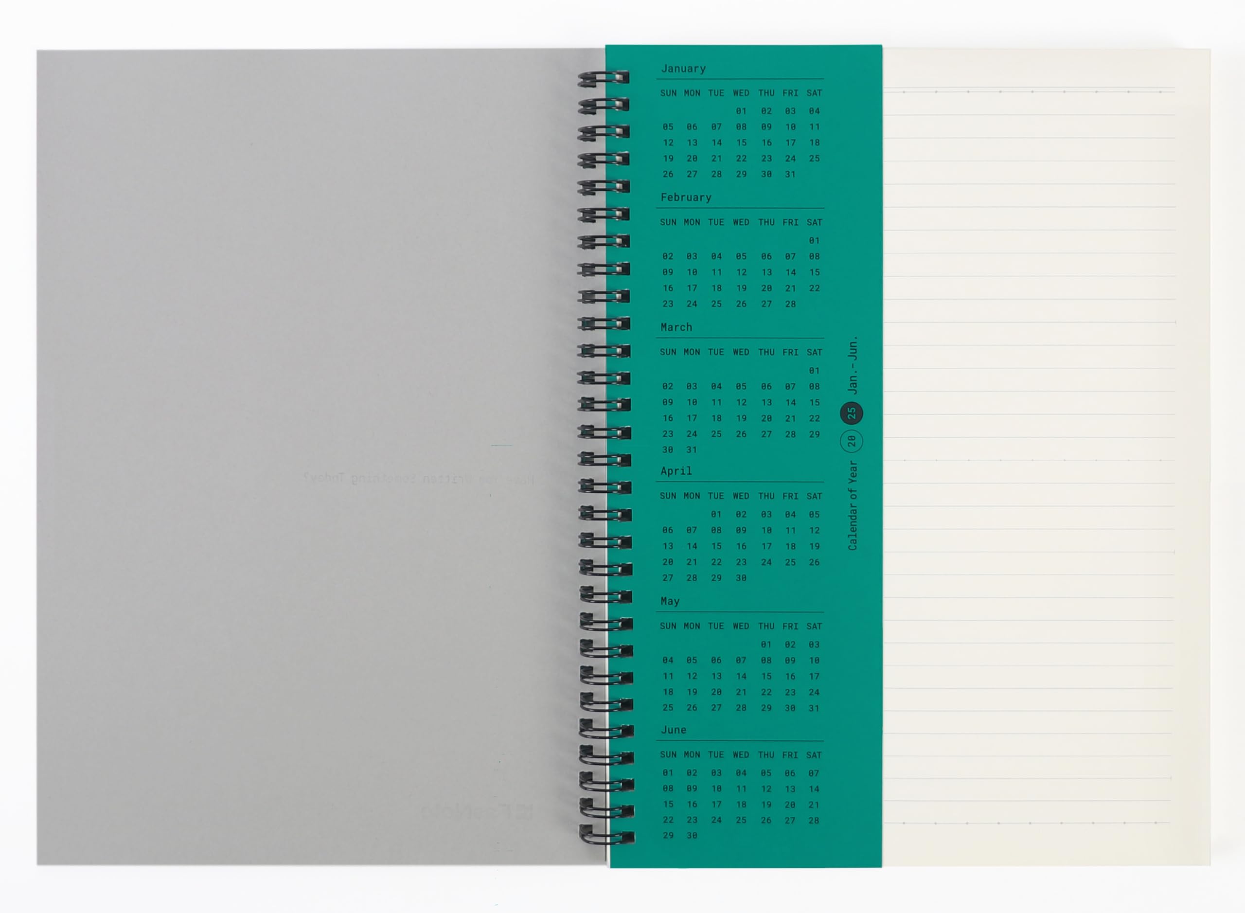 Quaderno a spirale a righe, 160 pagine, carta da 100 g/m², a righe universitarie, per ufficio e scuola a casa (smeraldo)