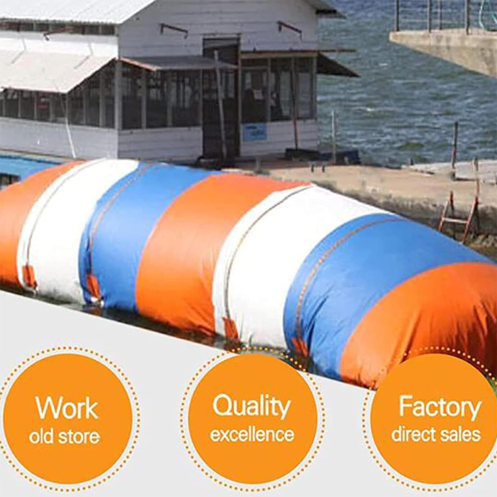 TAPIVA Water Inflatable Catapult Bag, Trampoline Water Toy, Water Platform Flow Bag, Extreme Jump Inflatable Bag, Inflatable Lake Jumping Air Bag for Adults and Children