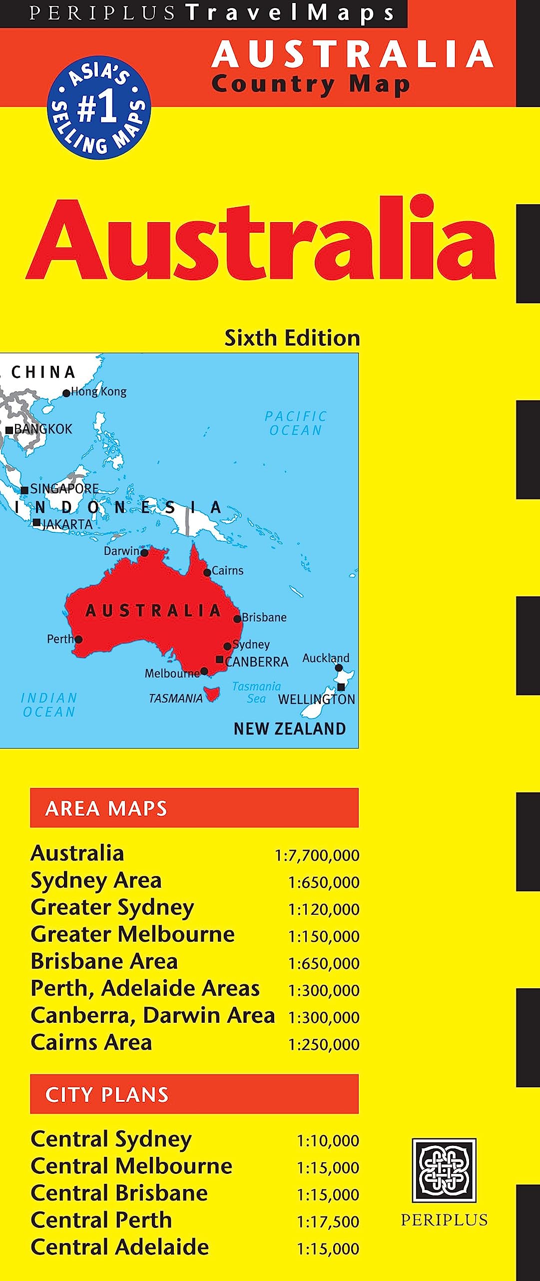 Australia Travel Map Sixth Edition