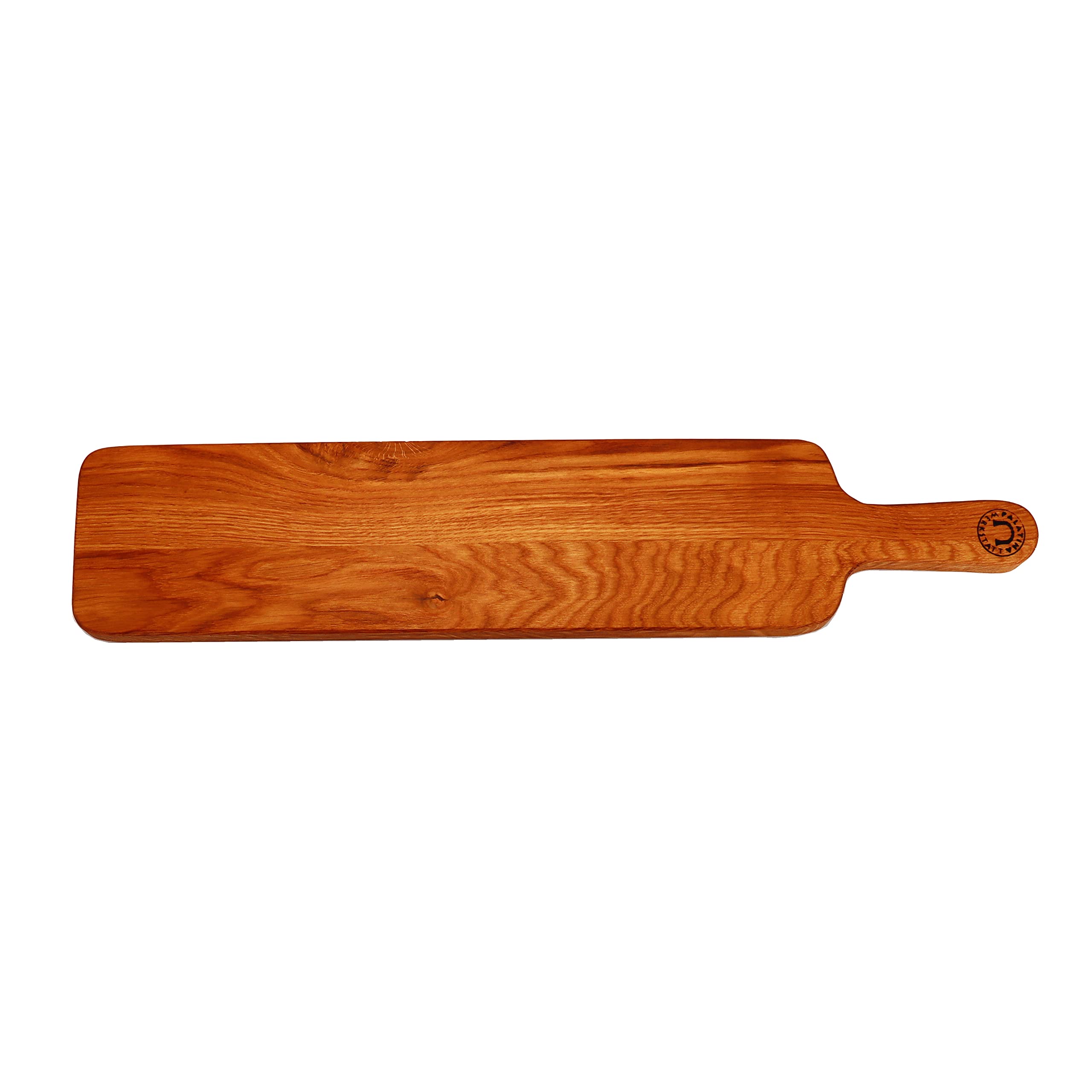 Palatina Werkstatt Planche à fromage avec poignée stable en forme de bouteille de vin 65 x 13,5 cm Fabriqué à la main