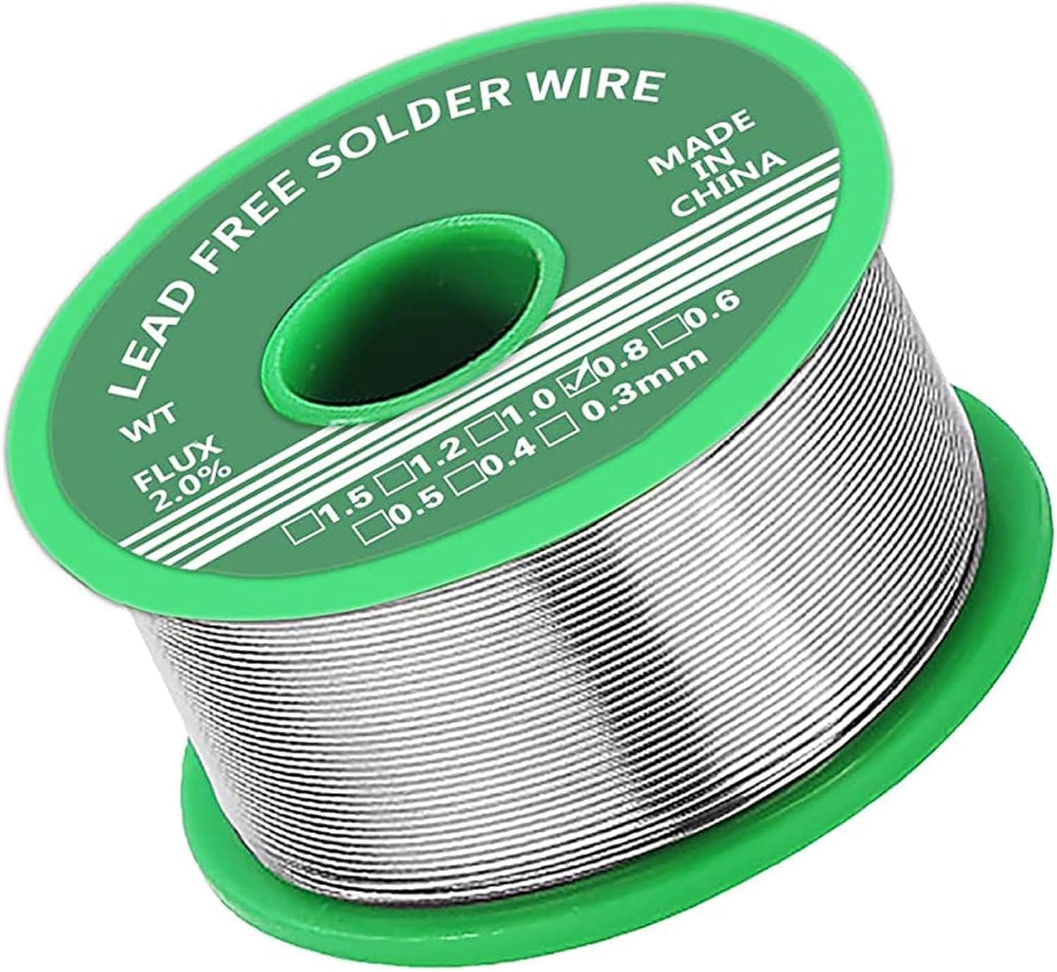 10 Pcs Solder Wire,0.8mm Soldering Wire Lead Free Sn99.3 Cu0.7 with Rosin Core for Electronic Electrical Soldering Components Repair and DIY (20g）