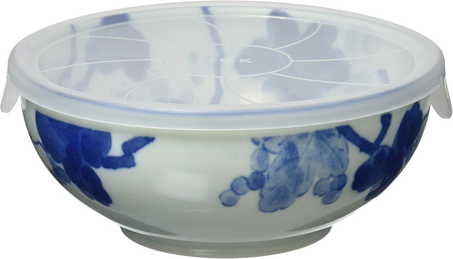 Ichiku Mino Ware 127-2207 Storage Container, Canister, Microwave Pack, Approx. 6.3 inches (16 cm), Microwave, Dishwasher Safe, Indigo Dyed Grape